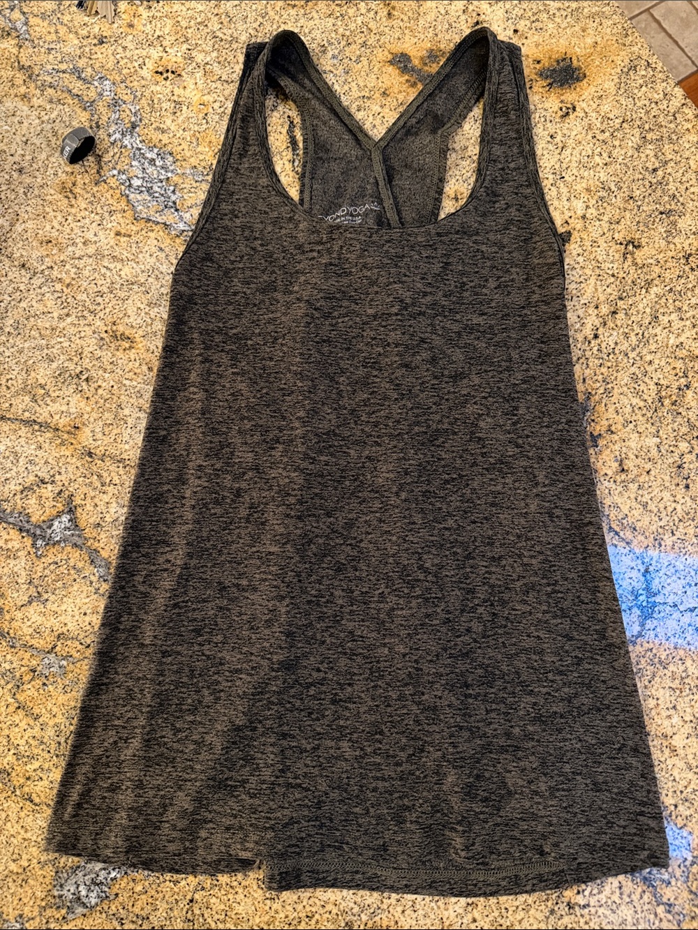 Beyond Yoga Charcoal Heather Racerback Tank